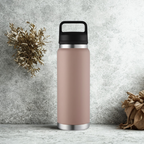 Double Wall Stainless Steel Insulated Water Bottle with Dual Lid – Leakproof Thermal Flask (Custom Logo Available)