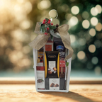Luxury Lantern Gift Basket Kit  – White Metal & Glass Lantern Hampers with Gourmet Treats