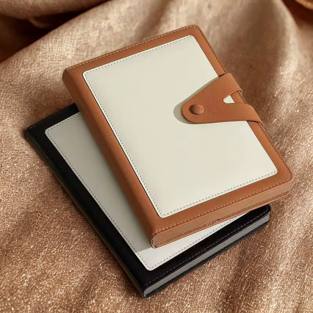 A5 PU Leather Notebook with V-Type Buckle Closure