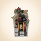 Luxury Lantern Gift Basket Kit  – White Metal & Glass Lantern Hampers with Gourmet Treats