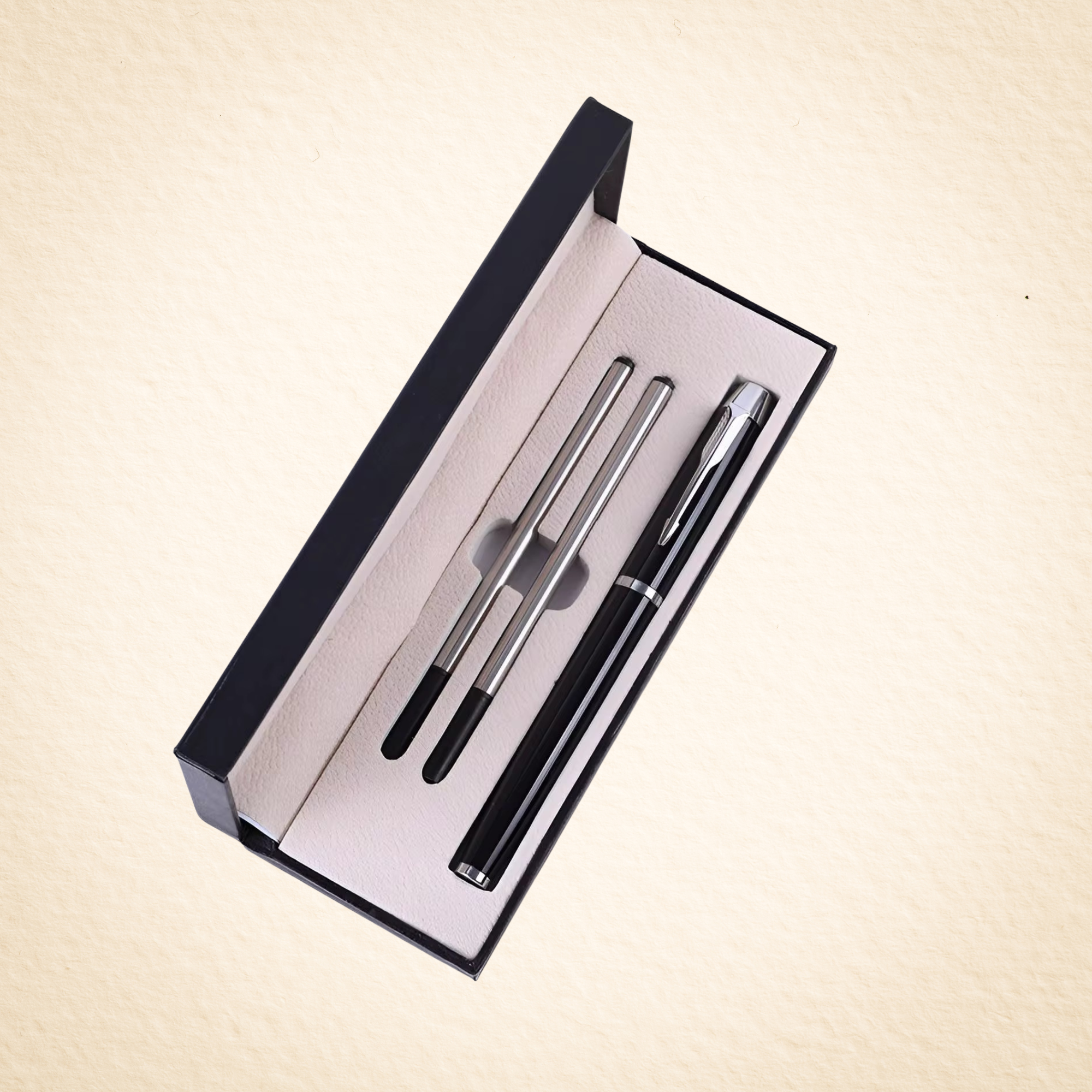 Luxury Metal Pen Gift Set with Box – Executive Ballpoint Pen Set (Custom Logo Available)